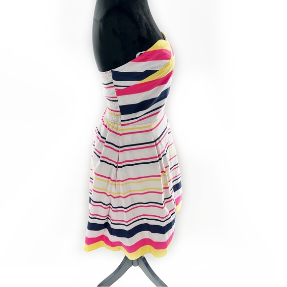 Lilly Pulitzer Felicity Dress Resort White Lady Like Stripe Size 10 - Picture 14 of 16